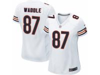 Women's Nike Chicago Bears #87 Tom Waddle Game White NFL Jersey
