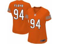 Women's Nike Chicago Bears #94 Leonard Floyd Game Orange Alternate NFL Jersey