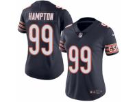 Women's Nike Chicago Bears #99 Dan Hampton Limited Navy Blue Rush NFL Jersey
