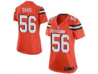 Women's Nike Cleveland Browns #56 DeMario Davis Game Orange Alternate NFL Jersey
