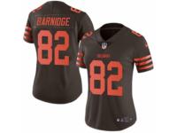 Women's Nike Cleveland Browns #82 Gary Barnidge Limited Brown Rush NFL Jersey