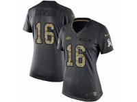 Women's Nike Kansas City Chiefs #16 Len Dawson Limited Black 2016 Salute to Service NFL Jersey