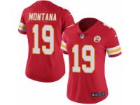 Women's Nike Kansas City Chiefs #19 Joe Montana Limited Red Rush NFL Jersey