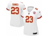 Women's Nike Kansas City Chiefs #23 Phillip Gaines Game White NFL Jersey