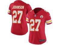 Women's Nike Kansas City Chiefs #27 Larry Johnson Limited Red Rush NFL Jersey