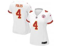 Women's Nike Kansas City Chiefs #4 Nick Foles Game White NFL Jersey