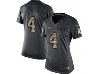 Women's Nike Kansas City Chiefs #4 Nick Foles Limited Black 2016 Salute to Service NFL Jersey