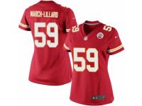Women's Nike Kansas City Chiefs #59 Justin March-Lillard Limited Red Team Color NFL Jersey