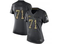 Women's Nike Kansas City Chiefs #71 Mitchell Schwartz Limited Black 2016 Salute to Service