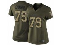 Women's Nike Kansas City Chiefs #79 Parker Ehinger Limited Green Salute to Service NFL Jersey