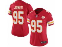 Women's Nike Kansas City Chiefs #95 Chris Jones Limited Red Rush NFL Jersey