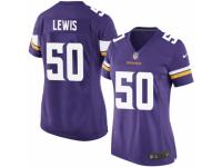 Women's Nike Minnesota Vikings #50 Travis Lewis Game Purple Team Color NFL Jersey