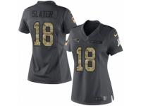 Women's Nike New England Patriots #18 Matthew Slater Limited Black 2016 Salute to Service NFL Jersey