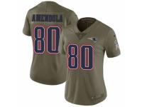 Women's Nike New England Patriots #80 Danny Amendola Limited Olive 2017 Salute to Service NFL Jersey