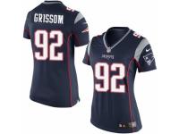 Women's Nike New England Patriots #92 Geneo Grissom Game Navy Blue Team Color NFL Jersey