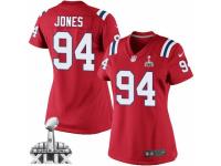 Women's Nike New England Patriots #94 Chris Jones Limited Red Alternate Super Bowl XLIX NFL Jersey