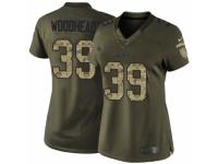 Women's Nike San Diego Chargers #39 Danny Woodhead Limited Green Salute to Service NFL Jersey