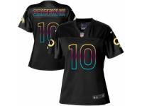 Women's Nike Washington Redskins #10 Robert Griffin III Game Black Fashion NFL Jersey