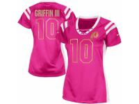 Women's Nike Washington Redskins #10 Robert Griffin III Pink Draft Him Shimmer NFL Jersey