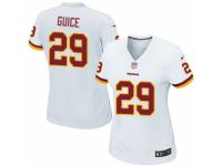 Women's Nike Washington Redskins #29 Derrius Guice Game White NFL Jersey