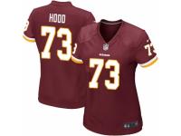 Women's Nike Washington Redskins #73 Ziggy Hood Game Burgundy Red Team Color NFL Jersey