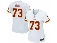 Women's Nike Washington Redskins #73 Ziggy Hood Game White NFL Jersey
