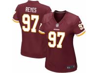 Women's Nike Washington Redskins #97 Kendall Reyes Game Burgundy Red Team Color NFL Jersey