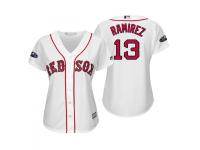 Women's Red Sox 2018 Postseason Home White Hanley Ramirez Cool Base Jersey