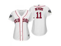 Women's Red Sox 2018 World Series Majestic White Rafael Devers Cool Base Jersey