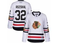 Women's Reebok Chicago Blackhawks #32 Michal Rozsival Premier White 2017 Winter Classic NHL Jersey