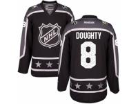Women's Reebok Los Angeles Kings #8 Drew Doughty Black Pacific Division 2017 All-Star NHL Jersey