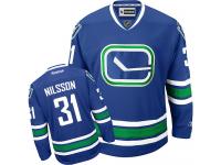 Women's Reebok Vancouver Canucks #31 Anders Nilsson Royal Blue New Third Authentic NHL Jersey