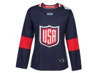 Women's US Hockey adidas Navy 2016 World Cup of Hockey Premier Jersey
