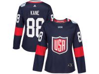 Women's US Hockey Patrick Kane adidas Navy 2016 World Cup of Hockey Premier Player Jersey