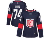 Women's US Hockey TJ Oshie adidas Navy 2016 World Cup of Hockey Premier Player Jersey