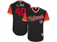 Youth 2017 Little League World Series Washington Nationals Edwin Jackson #40 E. Jax Navy Jersey