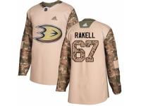 Youth Adidas Anaheim Ducks #67 Rickard Rakell Camo Veterans Day Practice NHL Jersey