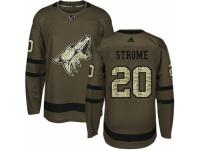Youth Adidas Arizona Coyotes #20 Dylan Strome Green Salute to Service NHL Jersey