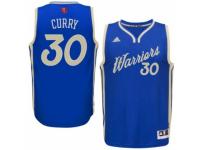 Youth Adidas Golden State Warriors #30 Stephen Curry Swingman Royal Blue 2015-16 Christmas Day NBA Jersey