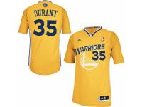 Youth Adidas Golden State Warriors #35 Kevin Durant Swingman Gold Alternate NBA Jersey