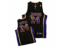 Youth Adidas Los Angeles Lakers #24 Kobe Bryant Swingman Black-Purple NBA Jersey