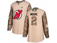 Youth Adidas New Jersey Devils #2 John Moore Camo Veterans Day Practice NHL Jersey
