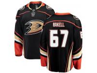Youth Anaheim Ducks #67 Rickard Rakell Authentic Black Home Breakaway NHL Jersey