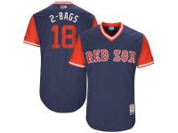 Youth Boston Red Sox Mitch Moreland 2-Bags Majestic Navy 2017 Players Weekend Jersey