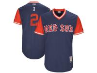 Youth Boston Red Sox Xander Bogaerts X Majestic Navy 2017 Players Weekend Jersey