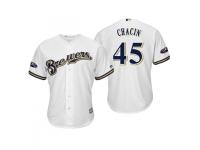 Youth Brewers 2018 Postseason Home White Jhoulys Chacin Cool Base Jersey