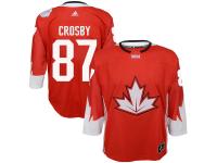 Youth Canada Hockey Sidney Crosby adidas Red World Cup of Hockey 2016 Premier Player Jersey