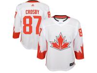 Youth Canada Hockey Sidney Crosby adidas White World Cup of Hockey 2016 Premier Player Jersey