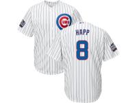 Youth Chicago Cubs #8 Ian Happ Majestic White 2016 World Series Bound Home Cool Base Team Jersey