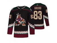 Youth Coyotes #83 Conor Garland Black Alternate Throwback Jersey